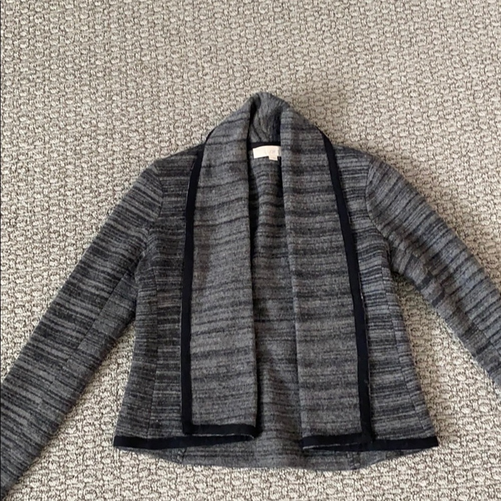 Wool black and gray blazer (short)